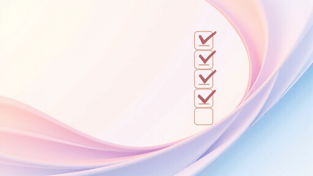 Abstract checklist or qualification process illustration