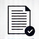 Icon representing up-to-date information