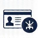Icon representing identification documents like a driver's license and passport