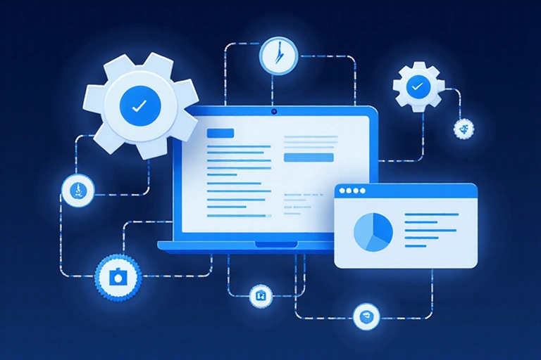 Illustration of data collection points on a website